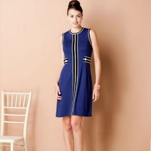 NWT Lilly Pulitzer Blue/White Fannie Shift Dress-L